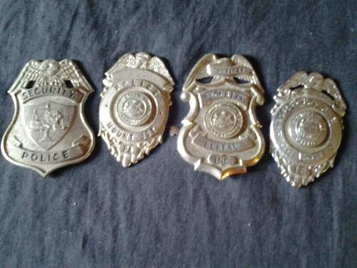 vintage police badges